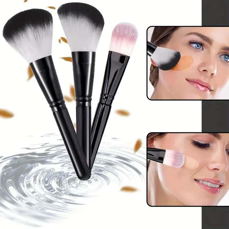 Complete Nylon Bristle Makeup Brush Set